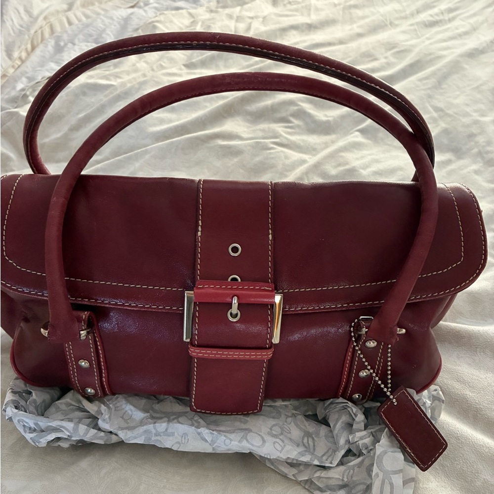 Indigo Deep Red Shoulder Bag